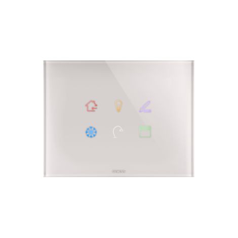 PLAQUE ICE TOUCH KNX 6 SYMB.BEIGE GEWISS GW16946CL (1/4)