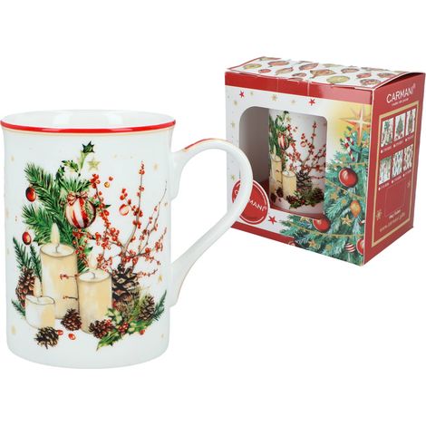 Carmani, tazza di Natale 360ml t. Classica - buon Natale/decorazione natalizia (1/3)