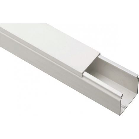 Canale Portacavi Dim. 60X60 Bianco (2Mt) (Elettrocanali Cod. Eccp6060B)