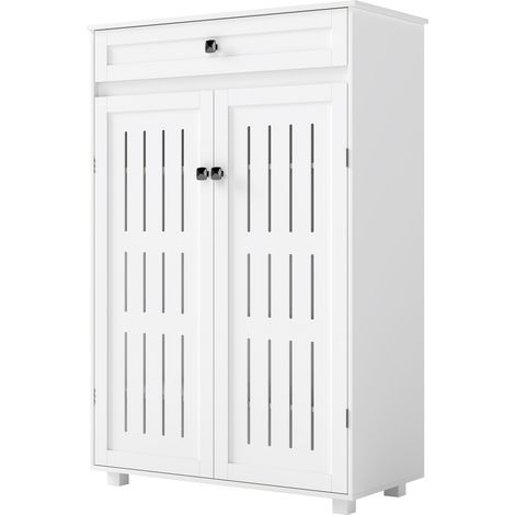 Levede Shoe Cabinet 5-Tier Door Entryway Storage Rack Organizer Cupboard White