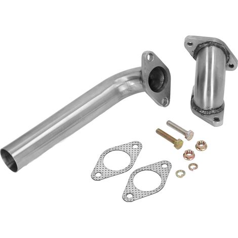 Kit adaptateur de coude de tuyau de décharge de soupape de dérivation des gaz d'échappement, type universel en acier inoxydable, convient aux applications de 35 mm et 38 mm. (1/5)