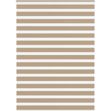 Doppelrollo Sandbraun 160x200 cm Stoffbreite 155,9 cm Polyester