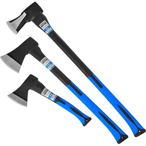 Set de hachas geko 600g 1250g 2000g 3 piezas ergonómico seguro (1/3)