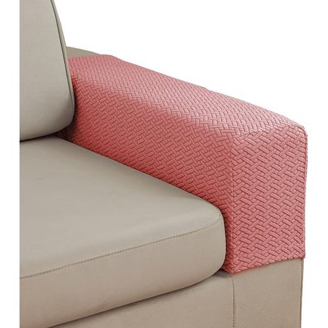 Copribracciolo per divano in 2 pezzi, copribracciolo per divani, copribracciolo lavabile per divano, copripoltrona reclinabile, copribracciolo elasticizzato per divani (Cre (1/5)