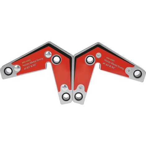 2 aimants d'angle de soudage puissants WM3‑6090S 60° 90° en néodyme