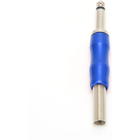 Connecteur Jack 6.35mm Mono pour Câble Audio Guitare - Soudure DIY, Adaptateur Bleu