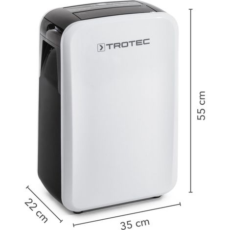Trotec – Déshumidificateur électrique portable 24 l/j – Pour espaces jusqu'à 50 m² – Hygrostat électronique – Dégivrage automatique — vue 3