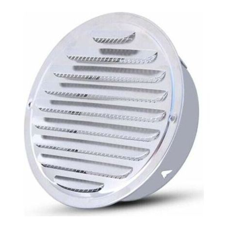 Ø 110 Mm Grille D'Aération - Ronde Grille D’Aération,Acier Inoxydable Grille D'Aération Trou,Ventilation Avec Filet, Rond Grille D'Aération De Tuyau D'Échappement (1/4)