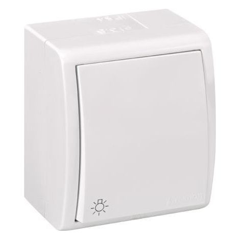 Pulsante superficie 10ax 250v IP54 bianco