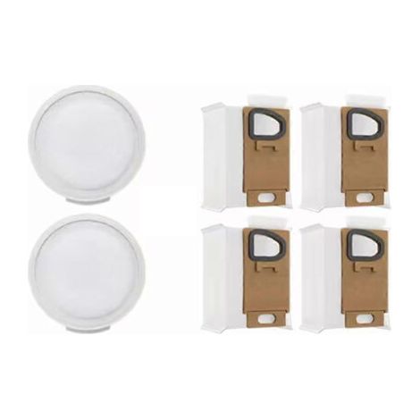 Kit de 6 sacs à poussière et filtres pour aspirateur balai sans fil Roborock H7 : pièces détachées (filtres avant et arrière). (1/5)