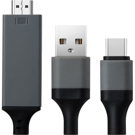m USB-C-auf-HDMI-Adapterkabel, Audio-Video-Konverter mit Ladefunktion, Multimedia-Anschlusskabel (1/5)
