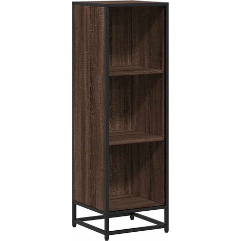 Maison Exclusive - Bücherregal Braun Eichen-Optik 33,5x33x107,5 c