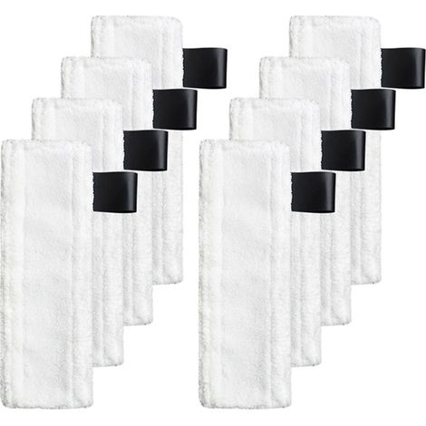 Lot de 8 chiffons microfibre compatibles avec les nettoyeurs vapeur Karcher EasyFix SC2, SC3, SC4, SC5 (1/5)