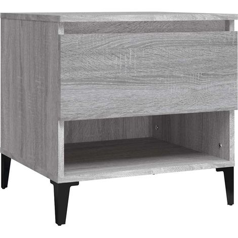 Maison Exclusive - Beistelltisch Grau Sonoma 50x46x50 cm Holzwerk (1/5)