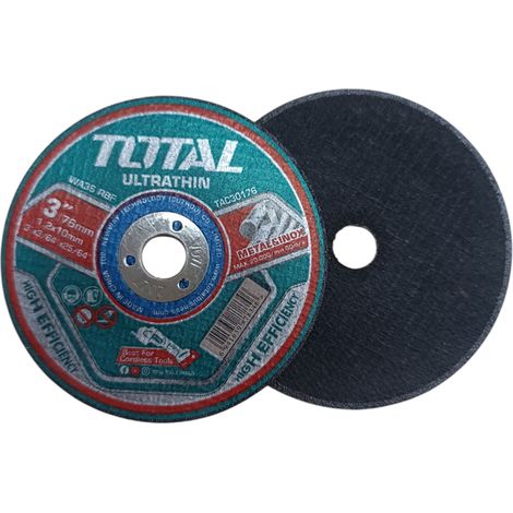 DISCHI ABRASIVI SMERIGLIATRICE FLEX TAGLIO FERRO METALLO INOX 5pz 76mm TOTAL (1/2)