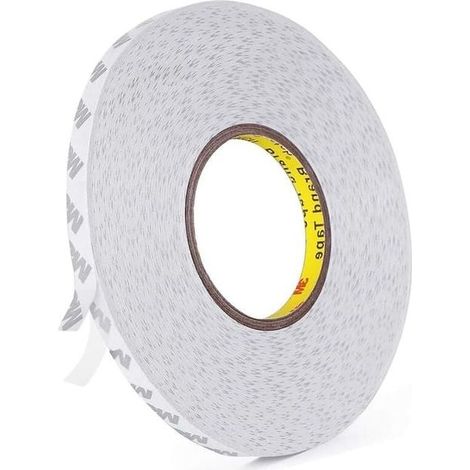 Adhesif Double Face, Transparent 3M 9080 Ruban Adhésif Double Face Puissant Longueur 50 m, Largeur 10 mm, Épaisseur 0,15 mm pour le travail manuel (1/5)