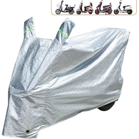 Funda impermeable vehículos eléctricos, funda universal vehículos eléctricos, vehículos eléctricos longitud carrocería 2 metros, plateada, 2M (1/5)