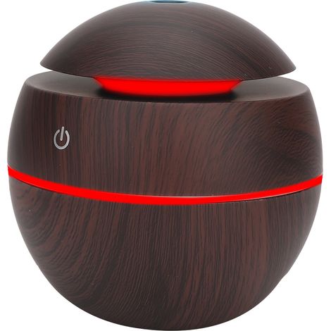 Diffuseur d'aromathérapie USB rond, humidificateur purificateur d'air, prise directe, sans fil, 100ml, silencieux, veilleuse LED (1/5)