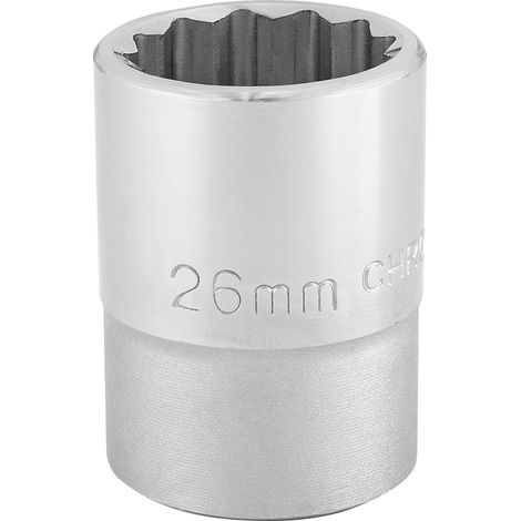 Draper T-MM/B 3/10.2 cm Square Drive 12-Point Socket (26 mm), Blue (1/5)