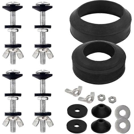 Kit de joint universel pour réservoir de toilette, compatible avec la plupart des ouvertures de soupape de chasse d'eau anti-fuite de 2 et 3 pouces (1/5)