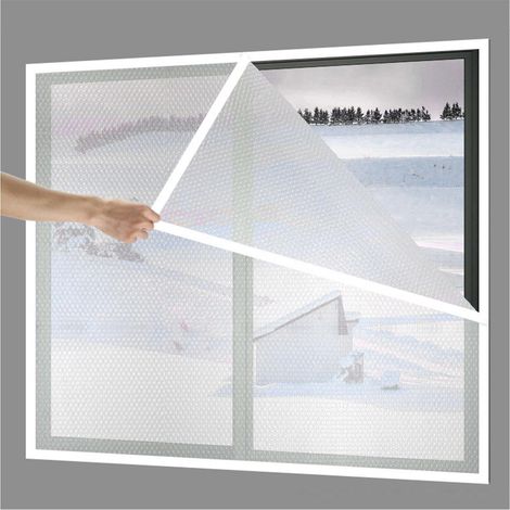 Pellicola isolante, tende a bolle termiche, kit di isolamento per finestre, coperture in PVC antistrappo, telone isolante per porte e finestre interne, 150130cm