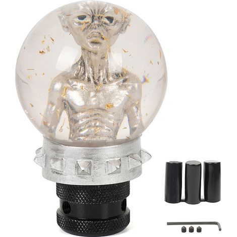 Car modification parts, double-layer resin gear shift knob, personalized gear change hand ball, shift lever - Type B (1/3)