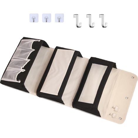 Organizador de puerta de 3 niveles – Tela Oxford – Ahorra espacio – Hogar/Oficina – Moderno (1/5)