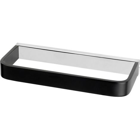 Fix Mi Porte serviettes à clipser 20 cm chrome/noir COSMOPOLITAN MAT INTER (1/4)