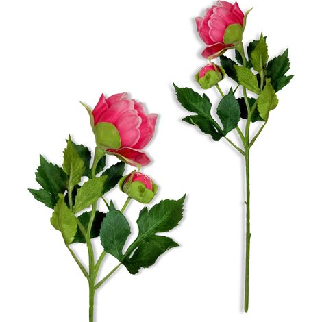 Peonía de espuma rosa oscuro 44 cm (1/5)