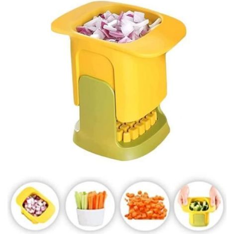 Coupe Légumes Manuel - Mandoline Multifonctions - Plastique - Design Contemporain - Coupe Rapide (1/4)