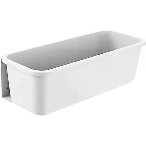 Étagère à épices murale pour cuisine - Tiroir de rangement sans perforation, Blanc (1/5)