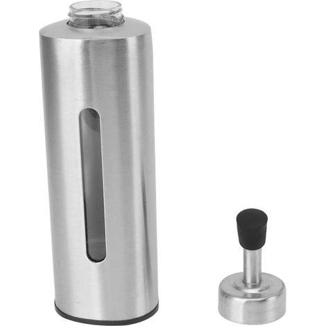 220 ml Edelstahl-Ölspenderflasche, Behälter für Olivenöl, Essig, Sojasauce (dreieckig) (1/5)