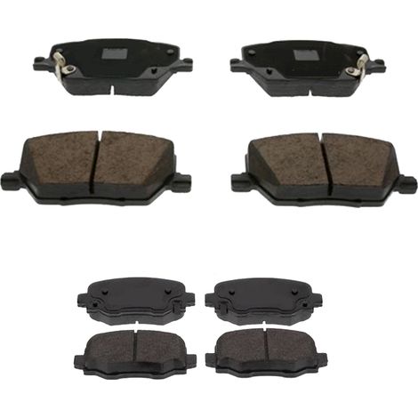 KIT PASTIGLIE FRENO ANTERIORI E POSTERIORI compatibile con FIAT BRAVA, BRAVO I (182) / PASTIGLIE FRENANTI AUTO OEM FDB1040B FDB1040,FDB1113 / SOSTITUZIONE DIRETTA / BASSA POLVERE / SILENZIOSO