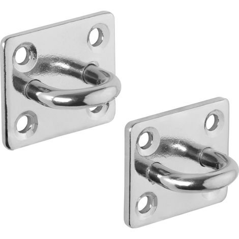 SOTECH Befestigungsöse Zurröse für Sonnensegel, Sandsack, Seilzug 35x 30 mm Deckenöse aus V4A Edelstahl SS316 Salzwasserfest, 2x (1/5)