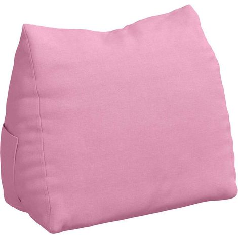 Back Pillow Pink 45 x 20 x 35 cm Fabric vidaXL