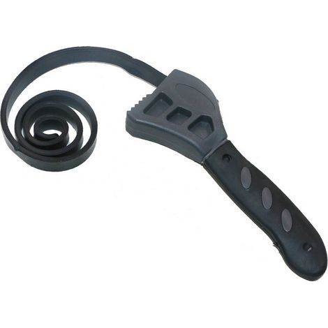 Clef à Sangle en Caoutchouc 500mm Clé à Sangle Desserrage Filtre Antidérapant Sangle Cle a Molette Anti-usure Réglable pour Décapsuleur Outils de Réparation de Voiture Filtre à Huile (1/4)