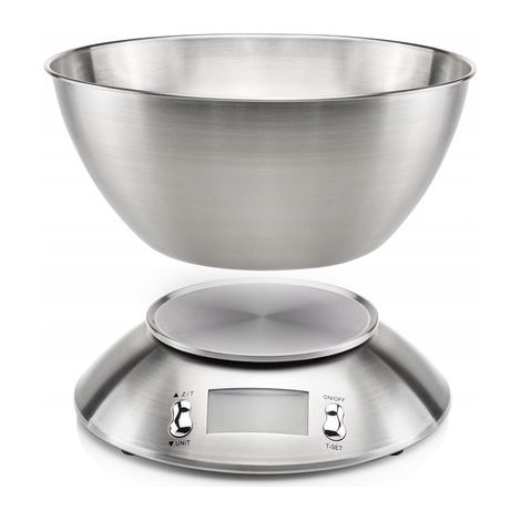 Bilancia da cucina LTC WG117 BILANCIA DA CUCINA DI PRECISIONE CON CIOTOLA IN ACCIAIO INOX 5 kg