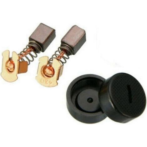 1 jeu de balais de charbon compacts, haute dureté, résistants à l'abrasion, kit de capuchons CB430 pour Makita BGA450/BGA452/DGA452-DF (1/5)
