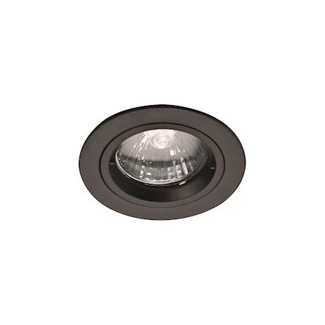 spot encastrable - rond - europole be better - culot gu10 - noir - fixe - 1/4 t - europole 2405