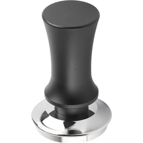 Kaffeetamper, Kaffeepresse, Edelstahlhammer mit konstantem Druck, Kaffeezubehör, schwarz, 53 mm (1/5)