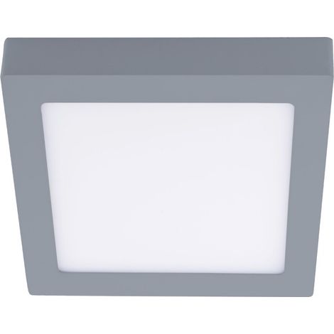 LED-Downlight 12W 4000K Kenne quadratisches Grau CRISTALRECORD 02-600-12-181 (1/4)