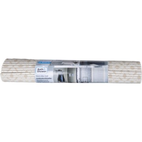 Anti-Rutsch-Badezimmermatte 65 x 180 cm (beige)