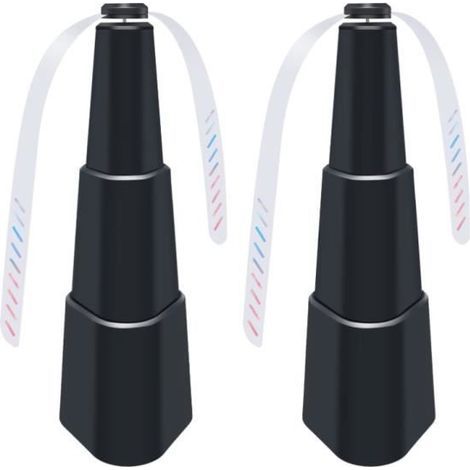 2-Pack Fly Fan - Mosquito Repellent with Blades for Indoor and Outdoor Use (2 x Black)