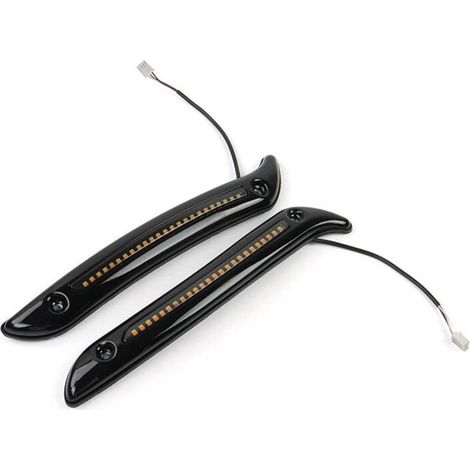Dekorative Motorrad-Windschutzscheibenleuchte WEISS RACING LIGHT für Softail Low Rider ST El Diablo FXRST FXLRST 2022-2024 (1/2)