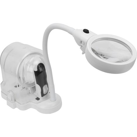 Loupe de bureau multifonctionnelle 2 en 1 avec éclairage LED, idéale pour les réparations (UE 110-240 V). (1/5)