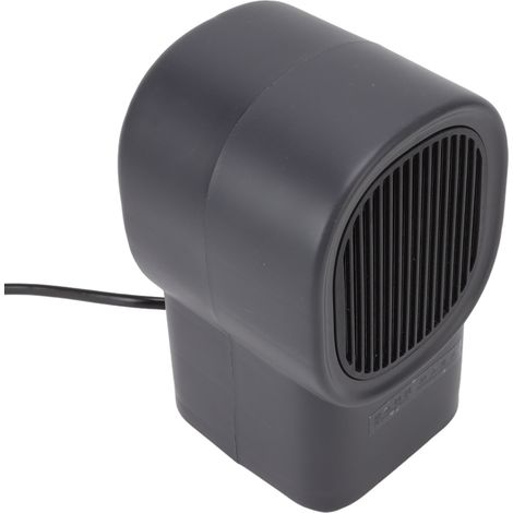 Chauffage soufflant vertical 500 W à chauffage rapide et silencieux, idéal pour la maison (UE 100-220 V, gris).