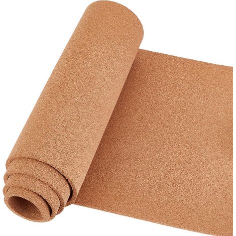 Grand Rouleau de Liège 1 virgule 2 m x 30 cm 6 mm D Épaisseur Panneau D Affichage Naturel et Feuilles D Isolation Polyvalentes pour (1/5)