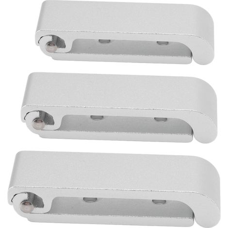 Lot de 3 crochets muraux pliables en alliage d'aluminium pour salon, chambre, bureau, cuisine et salle de bain (1/5)