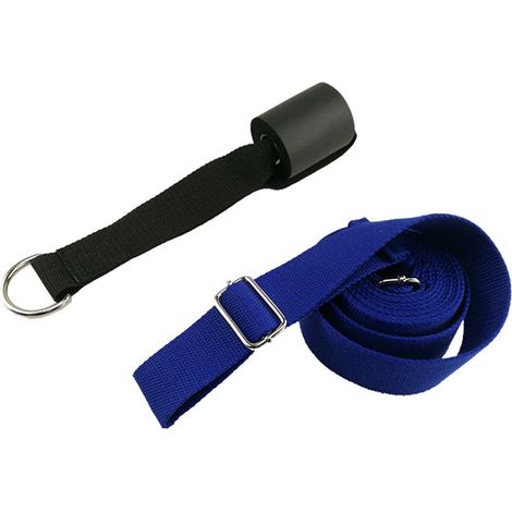 Leg Stretcher - Door Anchor Stretching Strap For Flexibility Training - 2 Straps With D-Rings And Door Anchor - 1 Set (1/5)