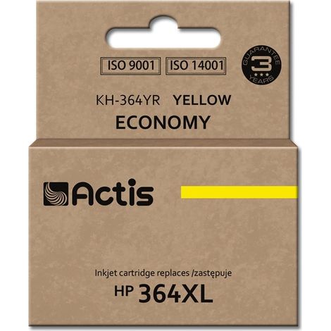ACTIS KH-364YR - Gelber Tintenersatz für HP 364XL, 12 ml